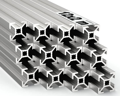 Alu Profil Aluprofile 20x20 Nut 6 Typ B 12x2 Meter Aluminiumprofile Nutprofile