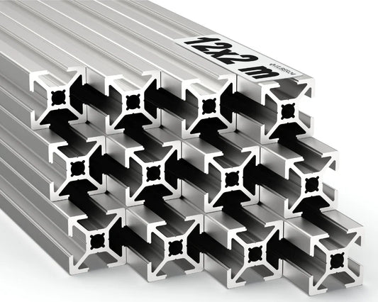 Alu Profil Aluprofile 20x20 Nut 6 Typ B 12x2 Meter Aluminiumprofile Nutprofile