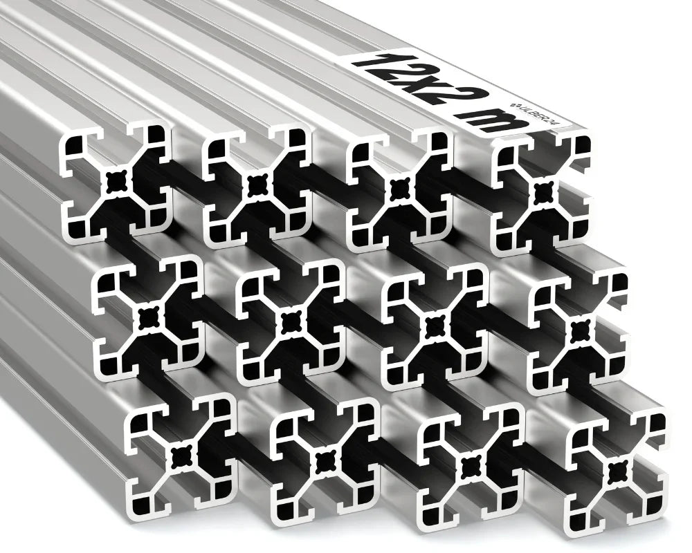 Aluprofile 4040 Typ B Nut 8,12 x 2 meter Nutprofile Systemprofile für Konstruktionen