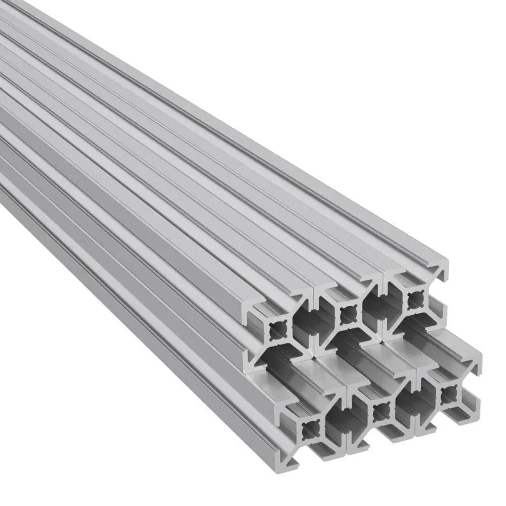 Aluprofile 20x20 mit Nut 6 typ-B 6x2 Meter = 12 Meter 