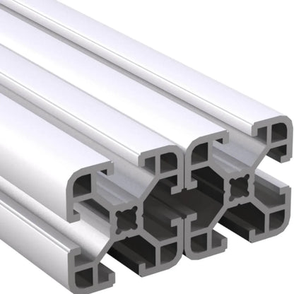 2 Stück Aluminiumprofile 40x40 des Typs I zu je 2 Meter länge