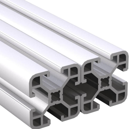 2 Stück Aluminiumprofile 40x40 des Typs I zu je 2 Meter länge